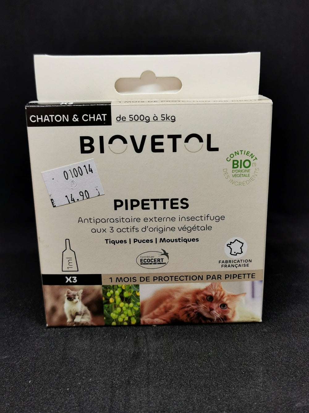 Pipettes Chat/ Chaton 1ml *3 Bio