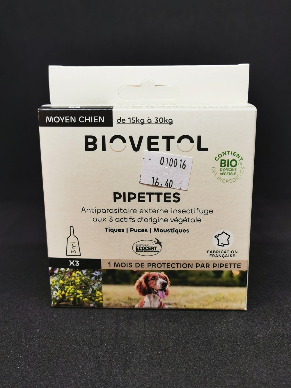 Pipettes Moyen Chien 3ml *3 Bio