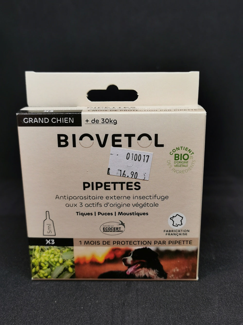 Pipettes Grand Chien 5ml *3 Bio
