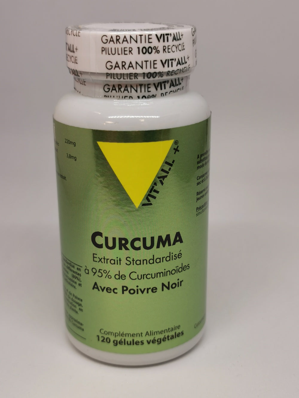 CURCUMA Extraits Standardisés avec POIVRE NOIR