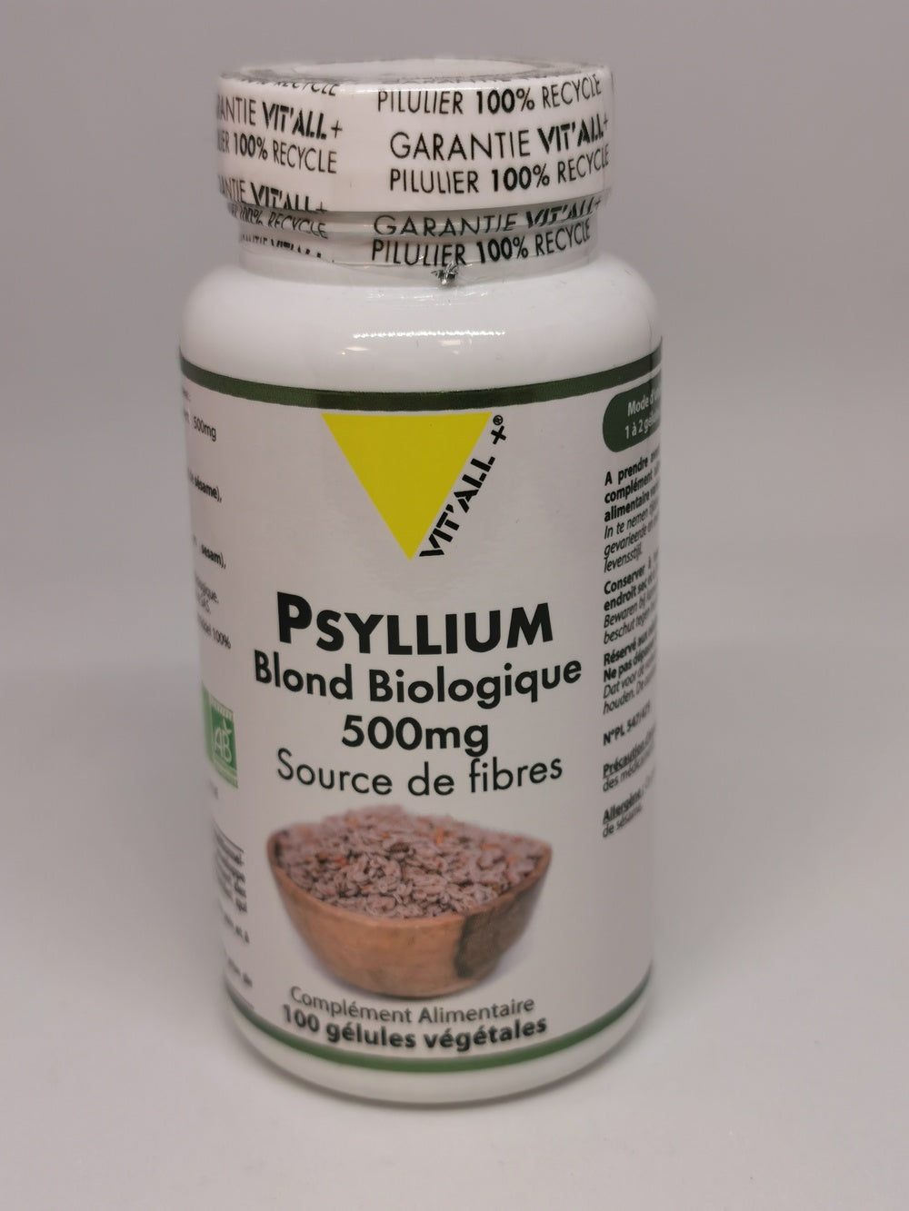 PSYLLIUM BLOND BIO* 500mg
