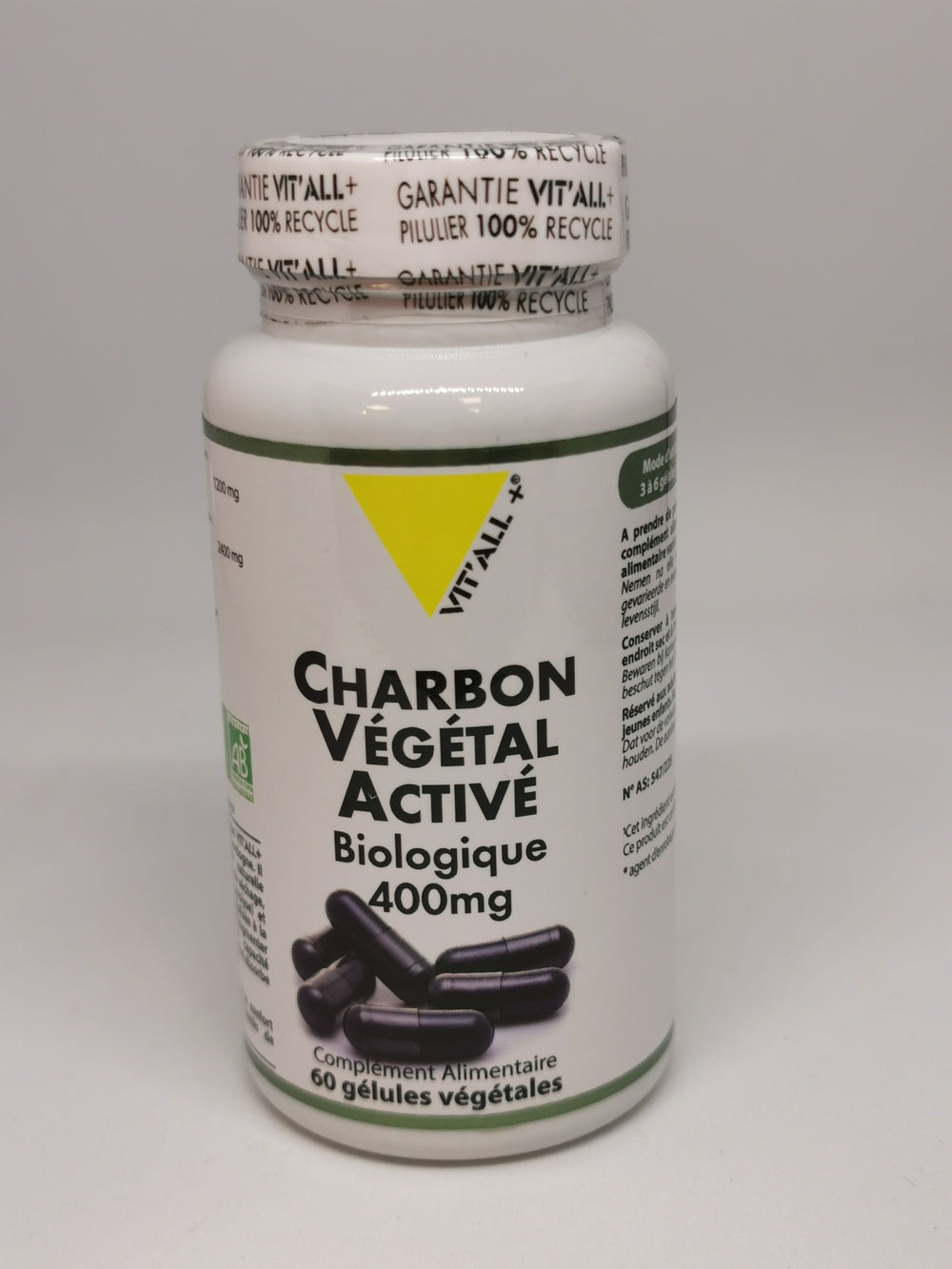 CHARBON VEGETAL ACTIVE 400mg Biologique*