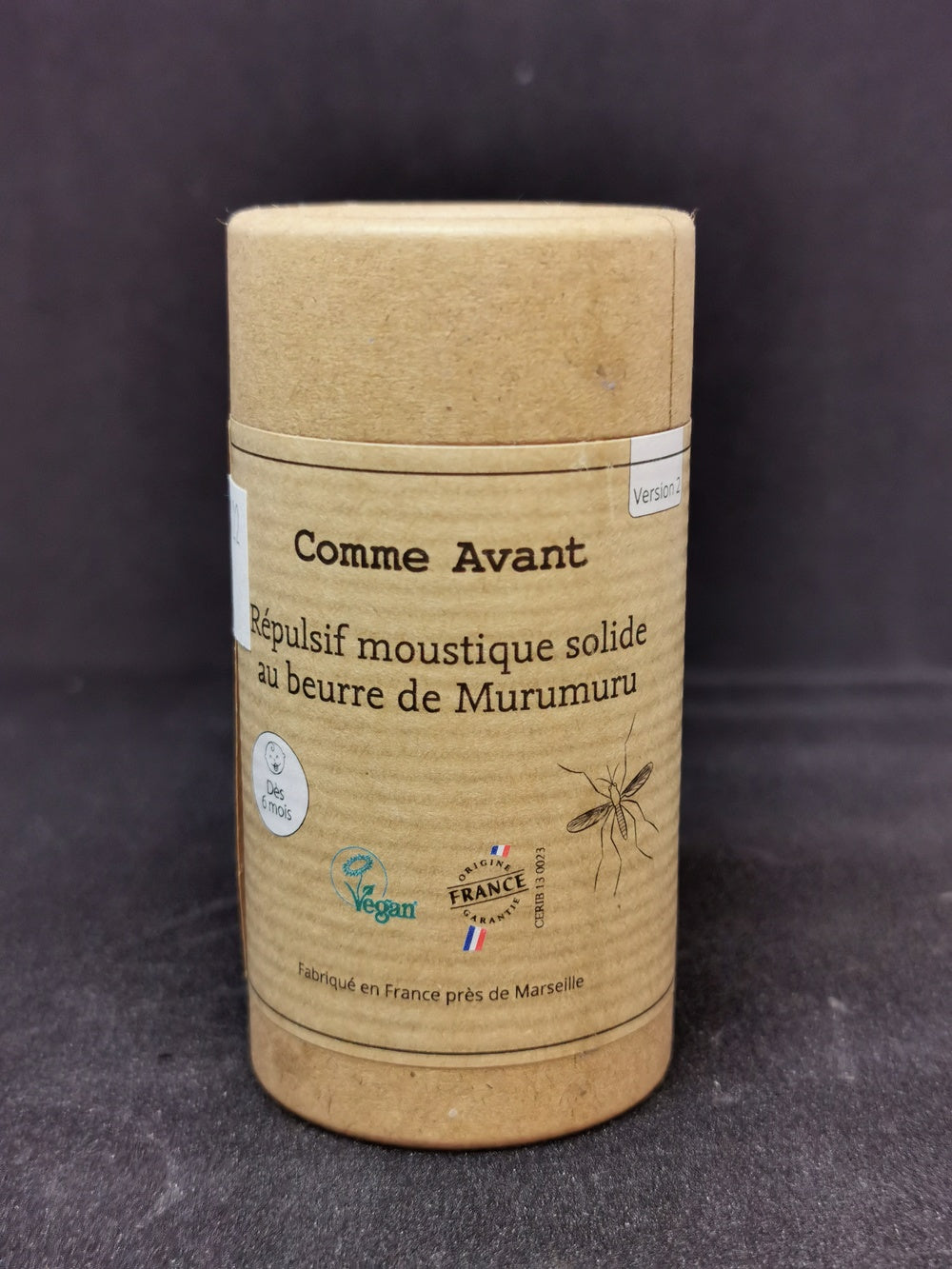 Répulsif moustique solide au beurre de Murumuru - Version 2