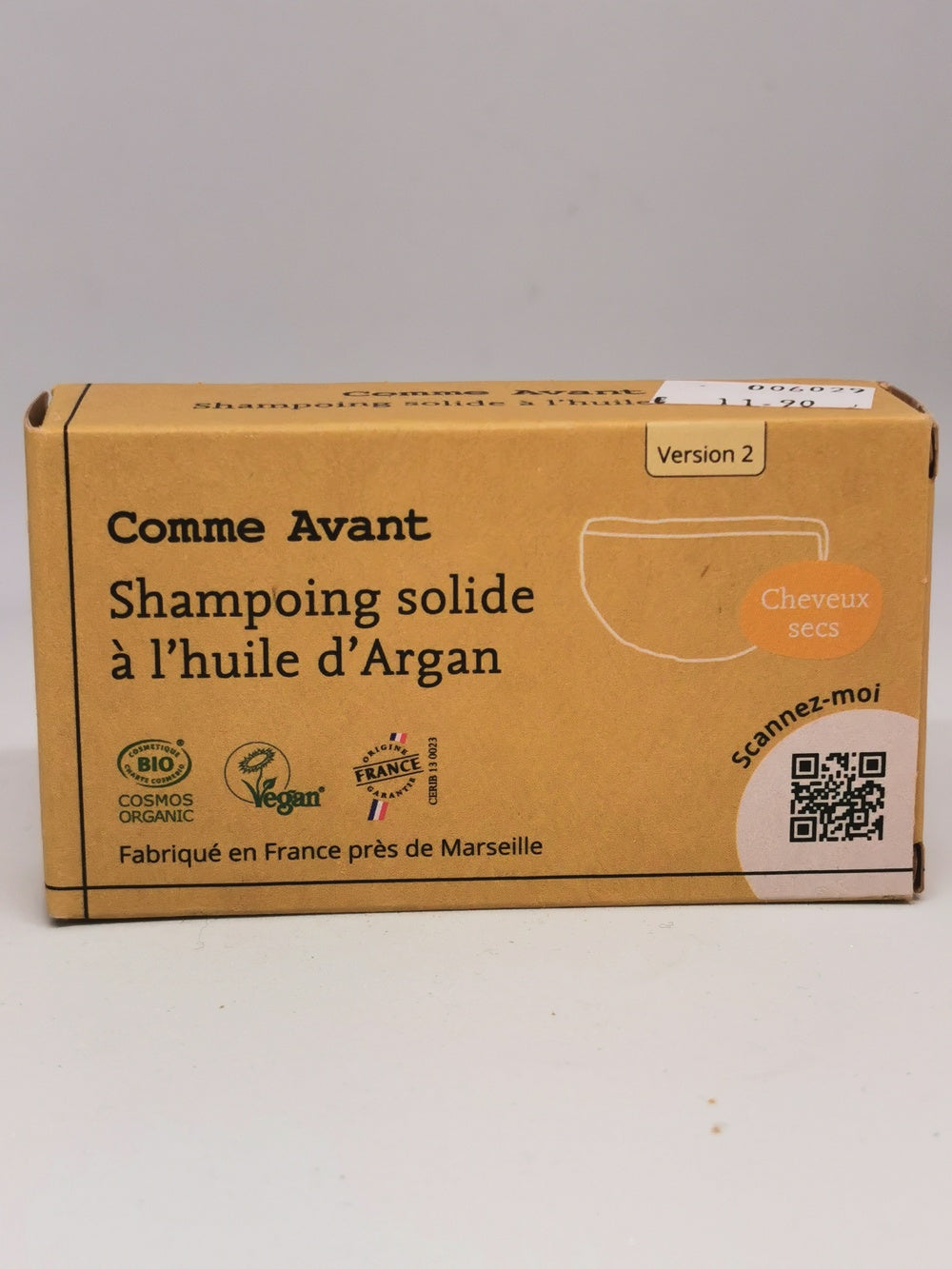Shampoing solide à l'huile d’argan (Cheveux secs)
