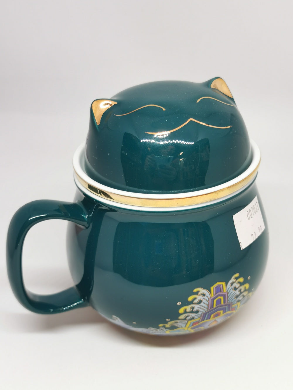 Tisanière Chat bleu