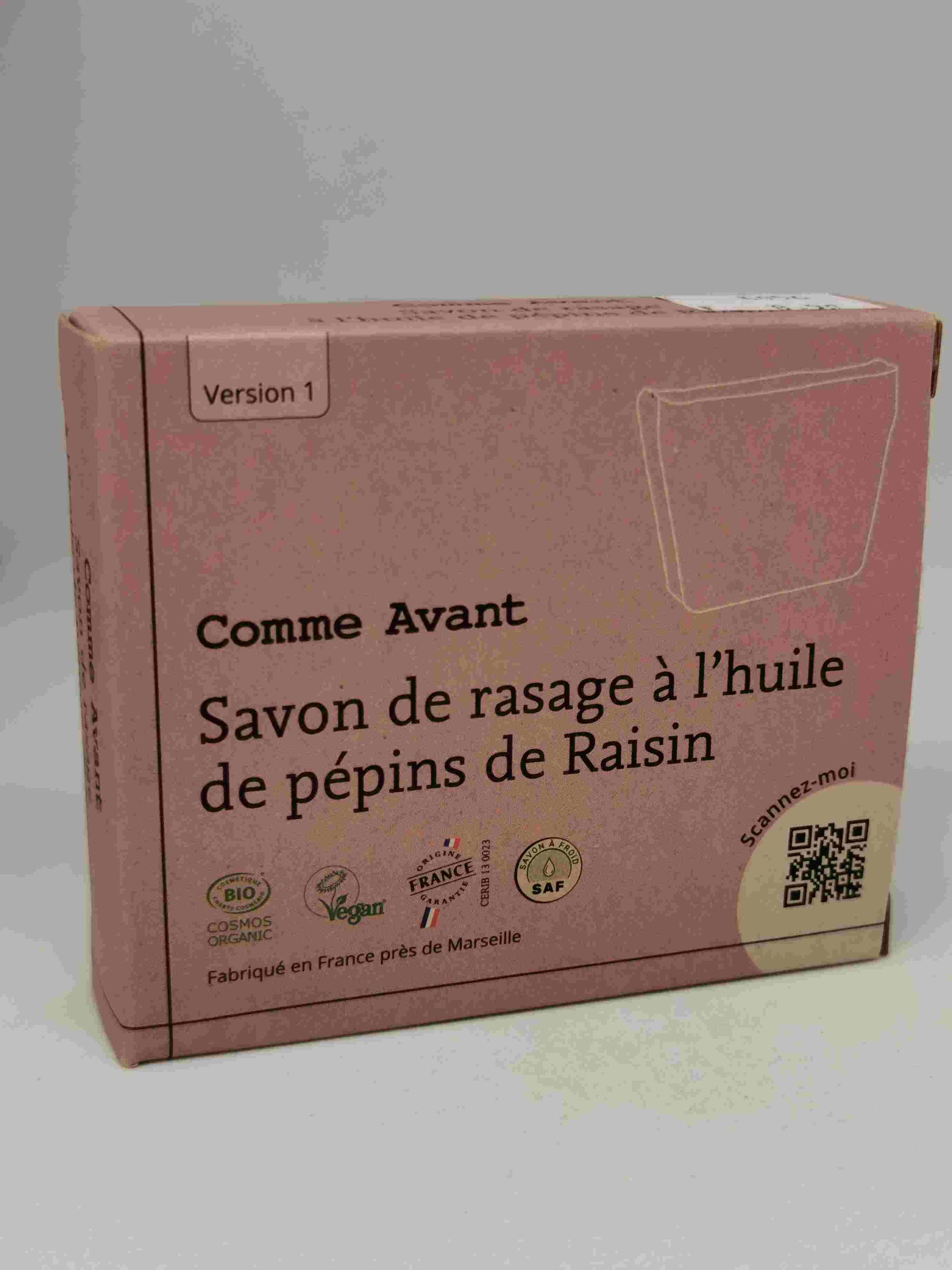 Savon de rasage  à l'huile de pépins de Raisin